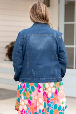 Dare To Challenge Denim Jacket, Dark Wash -Beyond Basics DareToChallengeDenimJacket DarkWash 0293