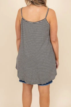 Don't Forget About Me Tank, Charcoal Ivory -Beyond Basics Don tForgetAboutMeTank CharcoalIvory 1of5