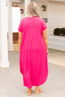 Elegant Darling Dress, Fuchsia -Beyond Basics ElegantDarlingDress Fuchsia 0205