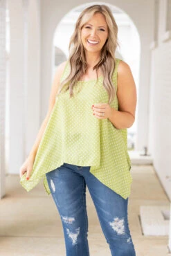 Feeling Divine Top, Chartreuse