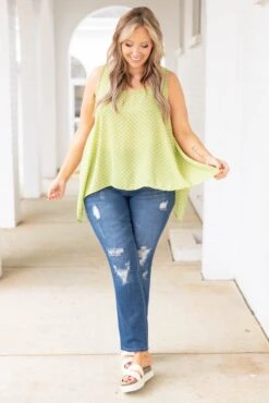 Feeling Divine Top, Chartreuse -Beyond Basics FeelingDivineTop Chartreuse 1692