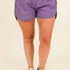 Feeling Motivated Shorts, Lilac Grey