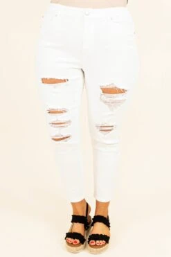 Feels Like Spring Jeans, White -Beyond Basics FeelsLikeSpringJeans White 9727