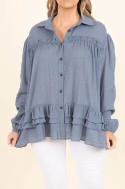 Filled With Memories Top, Blue 11 Filled With Memories Top, Blue -Beyond Basics FilledWithMemoriesTop Blue 2