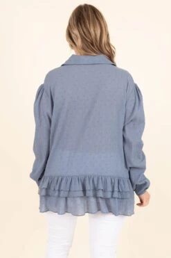 Filled With Memories Top, Blue 12 Filled With Memories Top, Blue -Beyond Basics FilledWithMemoriesTop Blue