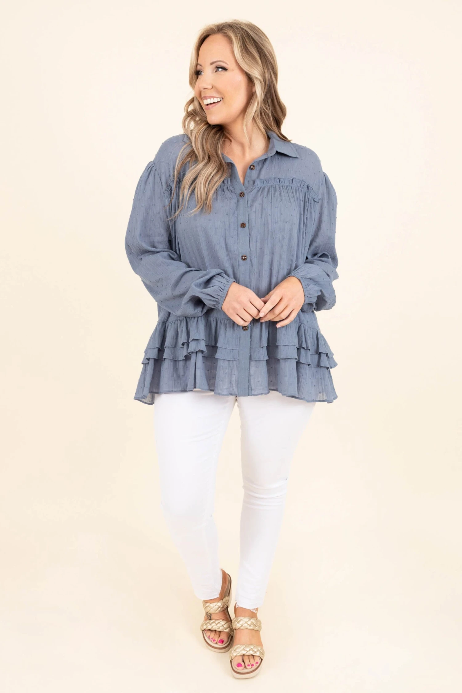 Filled With Memories Top, Blue 5 Filled With Memories Top, Blue - Image 3