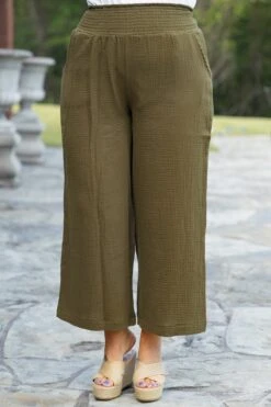 Free Flowin' Pants, Olive -Beyond Basics FreeFlowinPants Olive2
