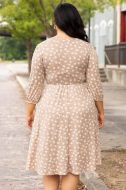 Fresh And Sweet Dress, Taupe -Beyond Basics FreshAndSweetDress Taupe 0281