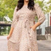 Fresh And Sweet Dress, Taupe -Beyond Basics FreshAndSweetDress Taupe 0288