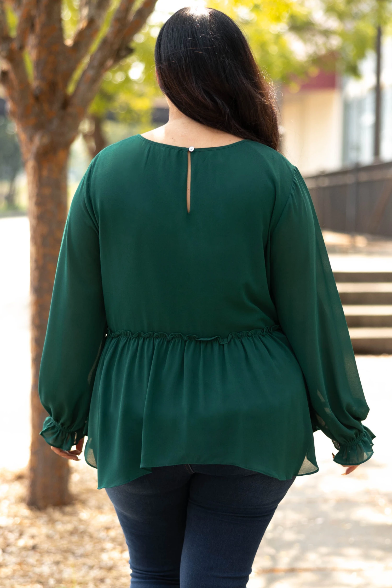 Gentle Greetings Top, Hunter Green 7 Gentle Greetings Top, Hunter Green - Image 5