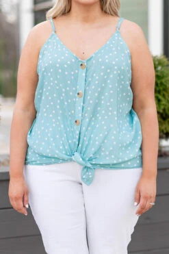 Give Me Sunshine Tank, Blue -Beyond Basics GiveMeSunshineTank Blue 0145