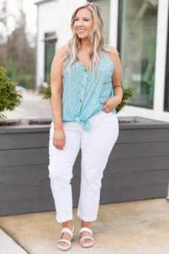 Give Me Sunshine Tank, Blue -Beyond Basics GiveMeSunshineTank Blue 0147