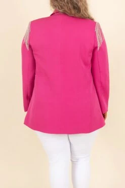 Glam And Glitz Blazer, Hot Pink 14 Glam And Glitz Blazer, Hot Pink -Beyond Basics GlamAndGlitzBlazer HotPink