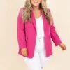 Glam And Glitz Blazer, Hot Pink -Beyond Basics GlamAndGlitzBlazer HotPink 3