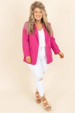 Glam And Glitz Blazer, Hot Pink 10 Glam And Glitz Blazer, Hot Pink -Beyond Basics GlamAndGlitzBlazer HotPink 4
