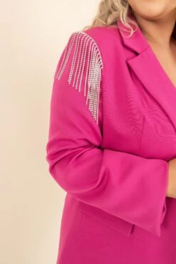 Glam And Glitz Blazer, Hot Pink 12 Glam And Glitz Blazer, Hot Pink -Beyond Basics GlamAndGlitzBlazer HotPink 6