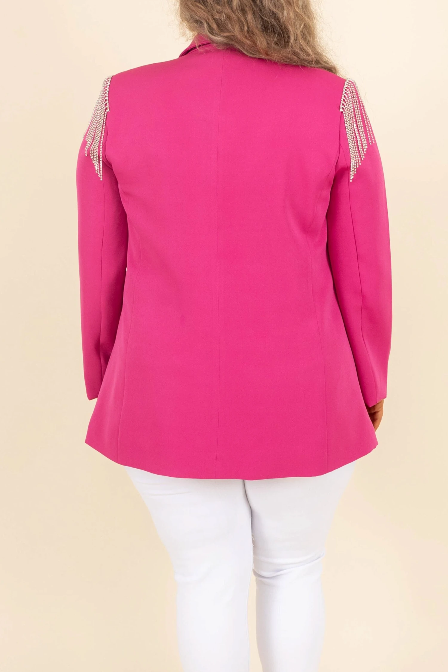 Glam And Glitz Blazer, Hot Pink 8 Glam And Glitz Blazer, Hot Pink - Image 6