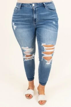 Got Hustle Jeans, Medium Wash -Beyond Basics GotHustleJeans MediumWash 9822