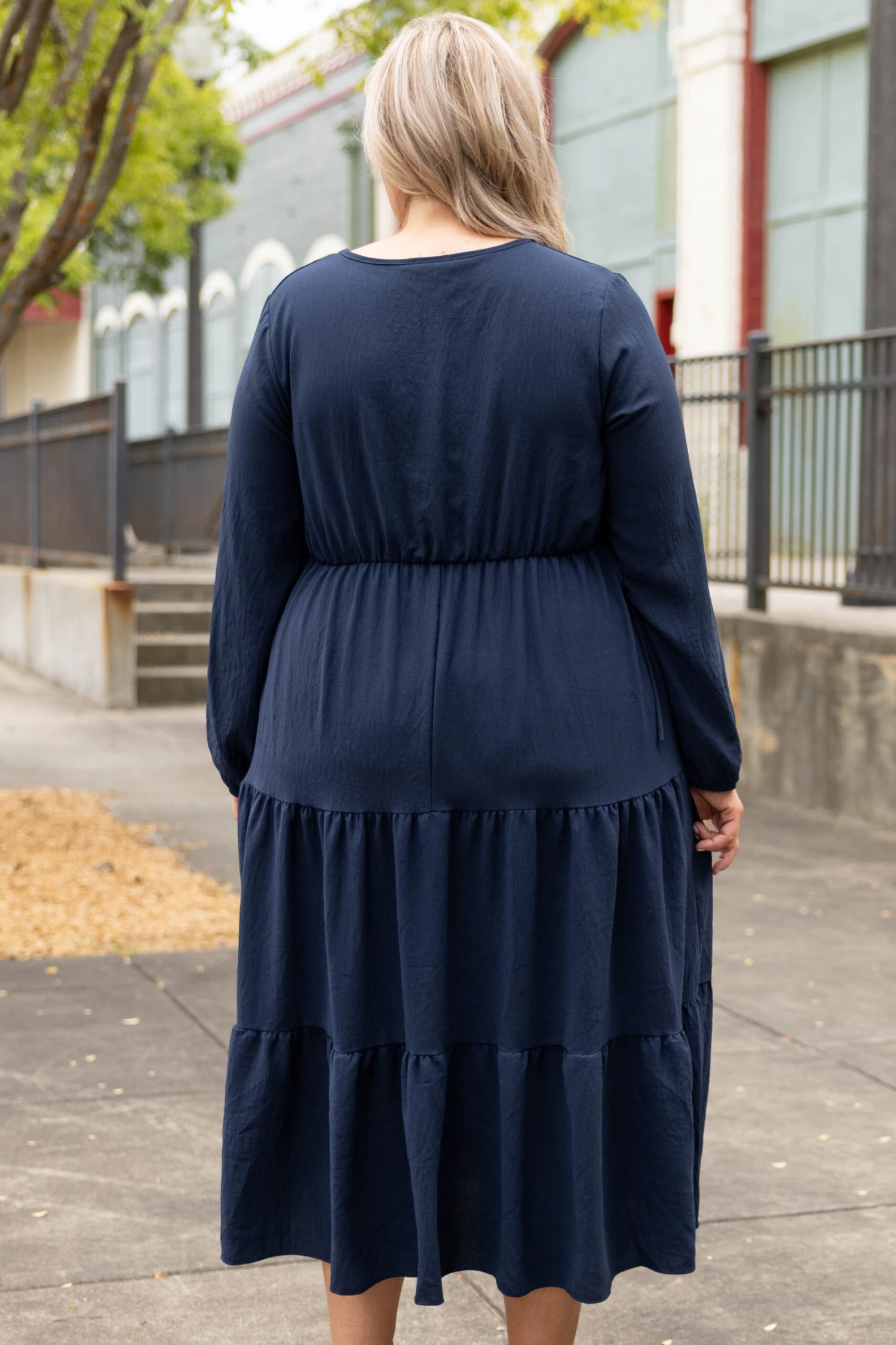 Grass Is Greener Dress, Navy 7 Grass Is Greener Dress, Navy - Image 5