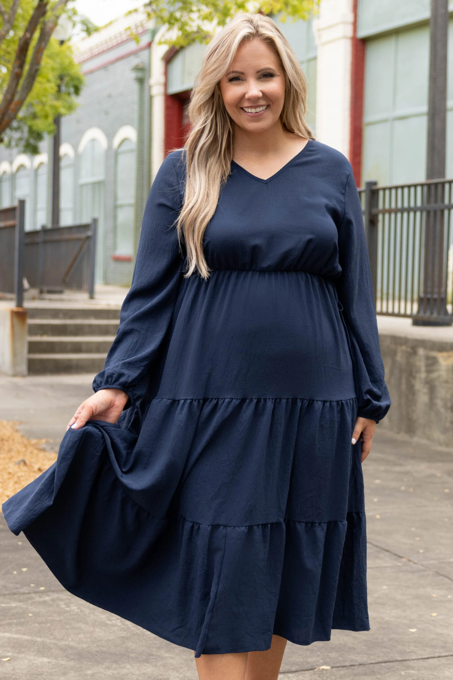 Grass Is Greener Dress, Navy 3 Grass Is Greener Dress, Navy