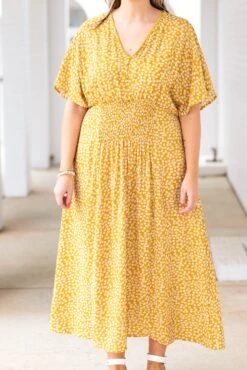 Hands To Yourself Dress, Yellow -Beyond Basics HandsToYourselfDress Yellow 1915