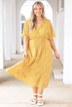 Hands To Yourself Dress, Yellow -Beyond Basics HandsToYourselfDress Yellow 1918