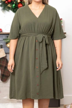 Hopelessly Yours Dress, Olive -Beyond Basics HopelesslyYoursDress Olive 9553