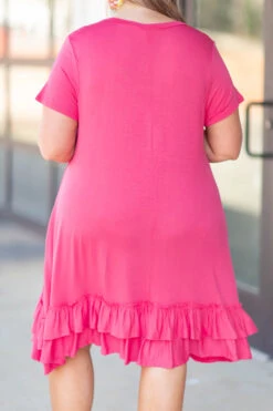 Modern Treasure Dress, Coral -Beyond Basics IMG 3129 Edit