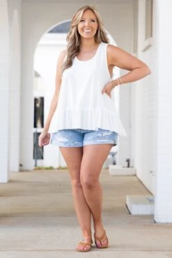 In A Daze Tank, White -Beyond Basics InADazeTank White 1364