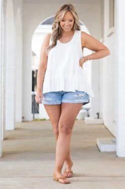 In A Daze Tank, White -Beyond Basics InADazeTank White 1365