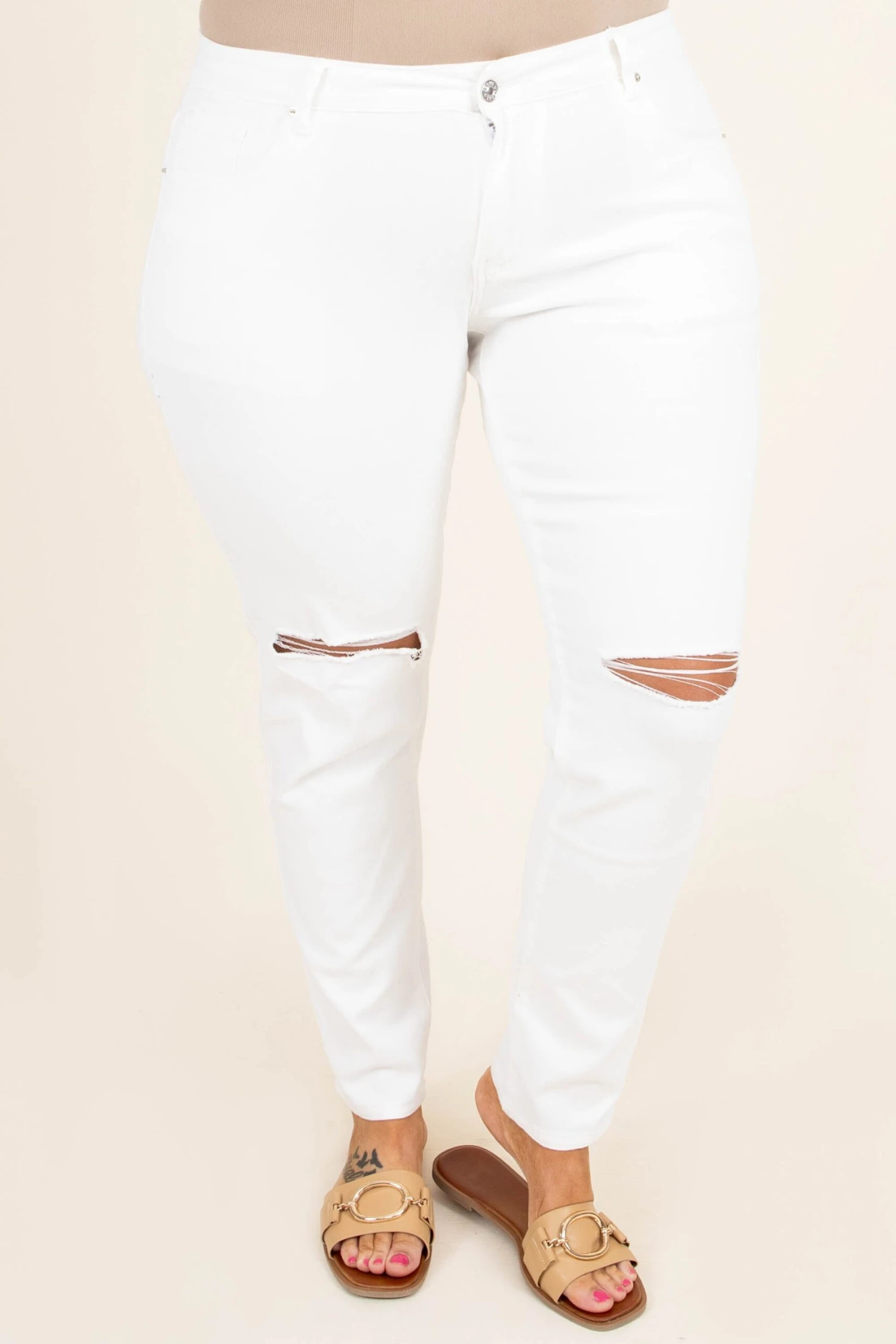 It's A Party Jeans, White 5 It's A Party Jeans, White - Image 3