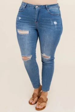 It's Girl Time Jeans, Medium Wash
