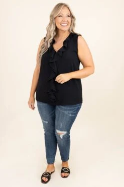 Keeping The Stars Apart Top, Black -Beyond Basics KeepingTheStarsApartTop Black 3570