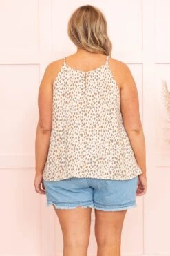 Kick Back Tank, Ivory Beige -Beyond Basics KickBackTank IvoryBeige 8514