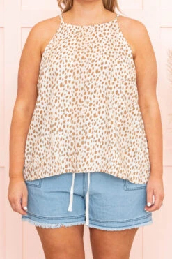 Kick Back Tank, Ivory Beige -Beyond Basics KickBackTank IvoryBeige 8515