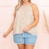 Kick Back Tank, Ivory Beige -Beyond Basics KickBackTank IvoryBeige 8516