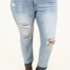 Kicking It Back Jeans, Light Wash -Beyond Basics KickingItBackJeans LightWash 9695