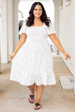 Lady Madonna Dress, White -Beyond Basics LadyMadonnaDress White