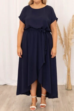 Leave 'Em Stunned Dress, Navy -Beyond Basics Leave EmStunnedDress Navy 6945