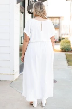 Leave 'Em Stunned Dress, Off White -Beyond Basics Leave EmStunnedDress OffWhite 2355