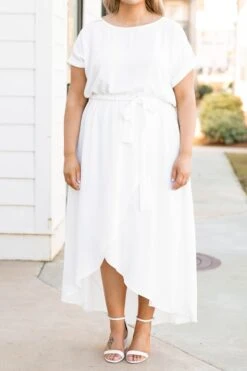 Leave 'Em Stunned Dress, Off White -Beyond Basics Leave EmStunnedDress OffWhite 2357
