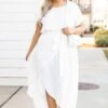 Leave 'Em Stunned Dress, Off White -Beyond Basics Leave EmStunnedDress OffWhite 2367