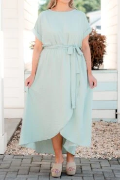 Leave 'Em Stunned Dress, Sage -Beyond Basics Leave EmStunnedDress Sage 3