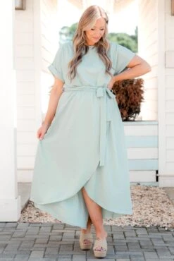 Leave 'Em Stunned Dress, Sage -Beyond Basics Leave EmStunnedDress Sage 6