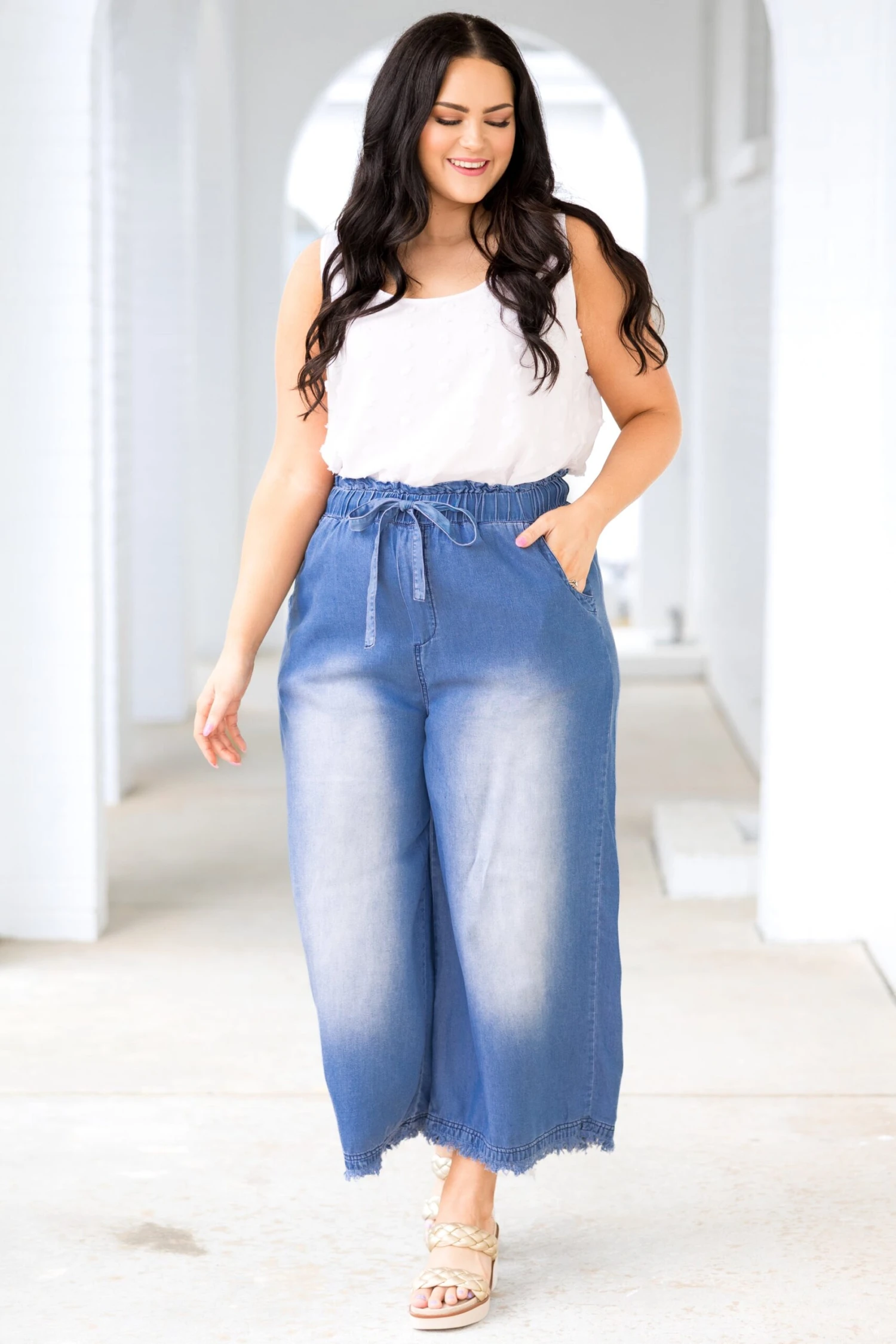 Light And Free Pants, Medium Denim 6 Light And Free Pants, Medium Denim - Image 4