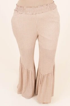 Lively Days Pants, Camel Ivory
