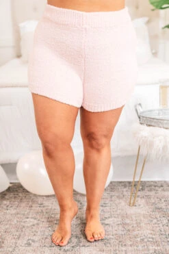 Lounging In Luxury Shorts, Pink -Beyond Basics LoungingInLuxuryShorts Pink1