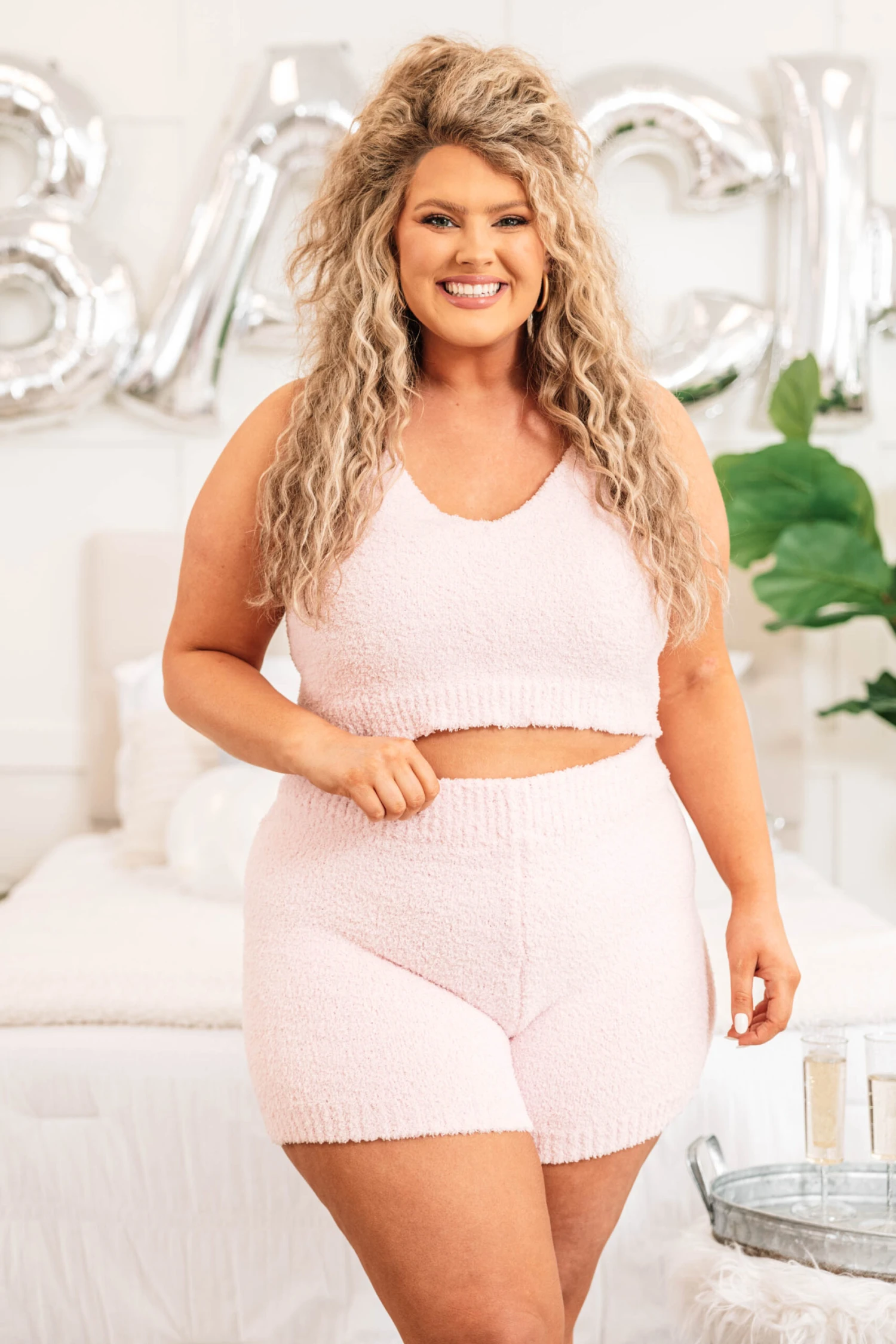 Lounging In Luxury Tank, Pink 3 Lounging In Luxury Tank, Pink