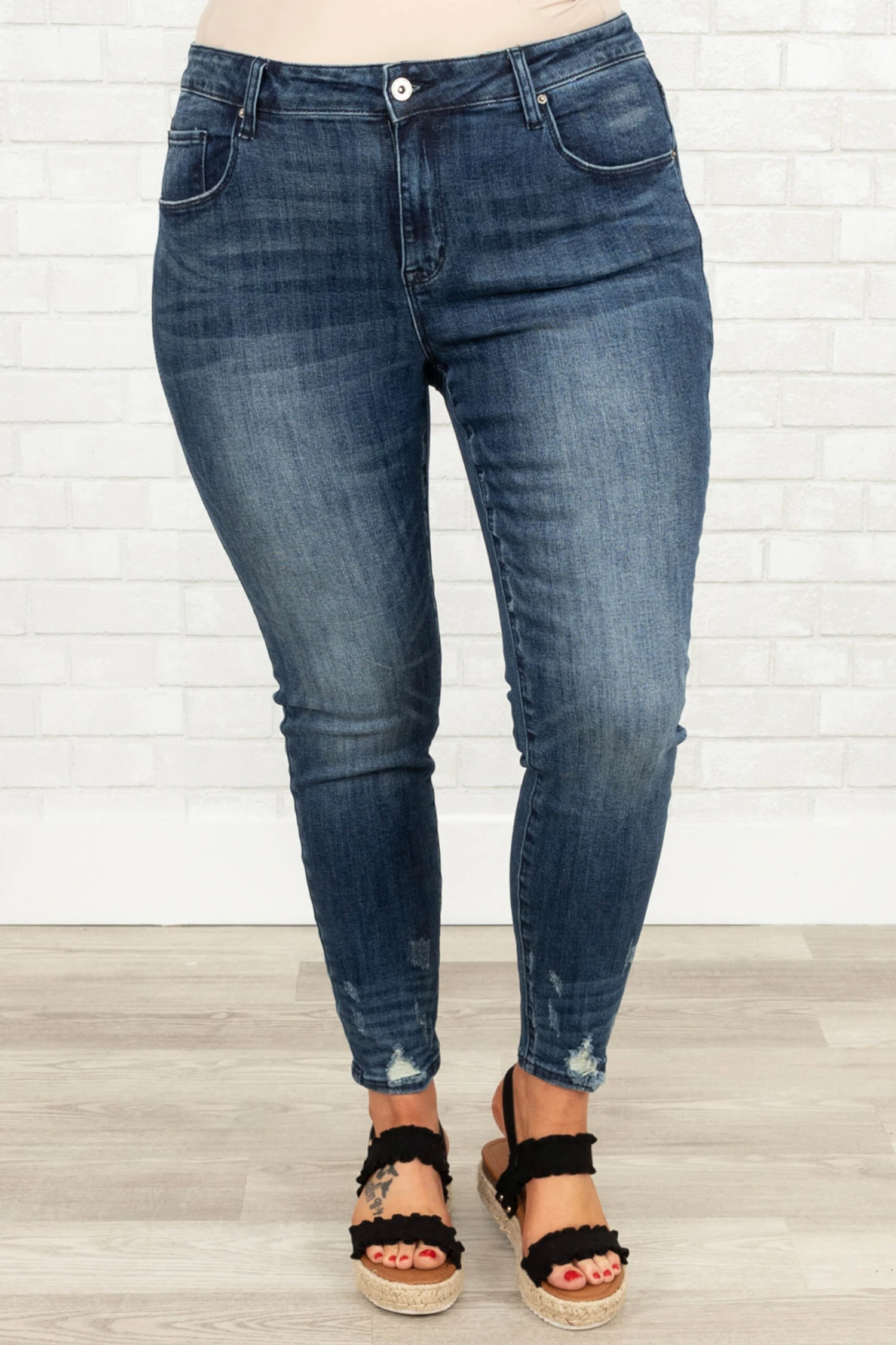 Love Deeply Skinny Jeans, Dark Wash 3 Love Deeply Skinny Jeans, Dark Wash