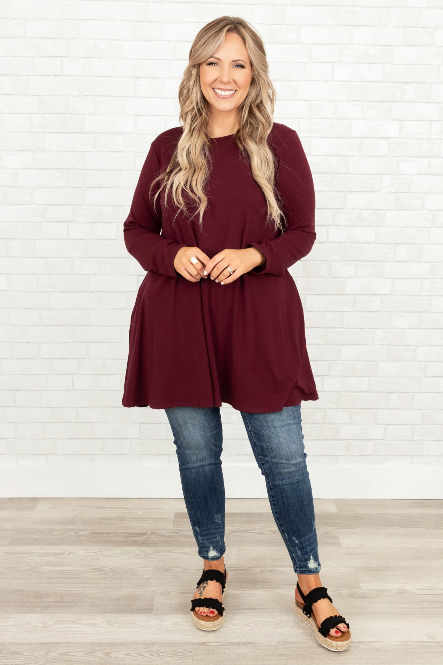 Love Deeply Skinny Jeans, Dark Wash 4 Love Deeply Skinny Jeans, Dark Wash - Image 2